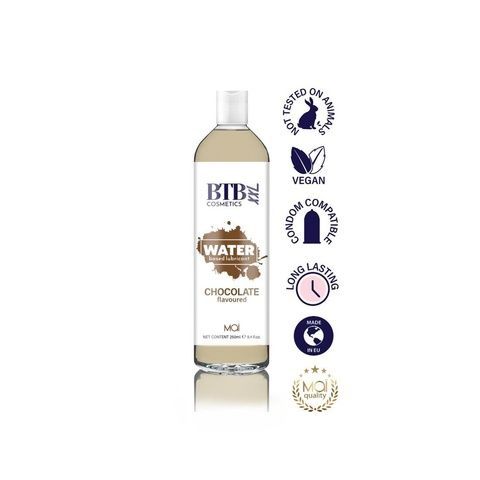 Змазка на водній основі BTB FLAVORED CHOCOLATE з ароматом шоколаду (250 мл) SO6569 фото