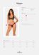 Мереживні трусики із заниженою талією Obsessive Estiqua panties XS/S, black SO7705 фото 5