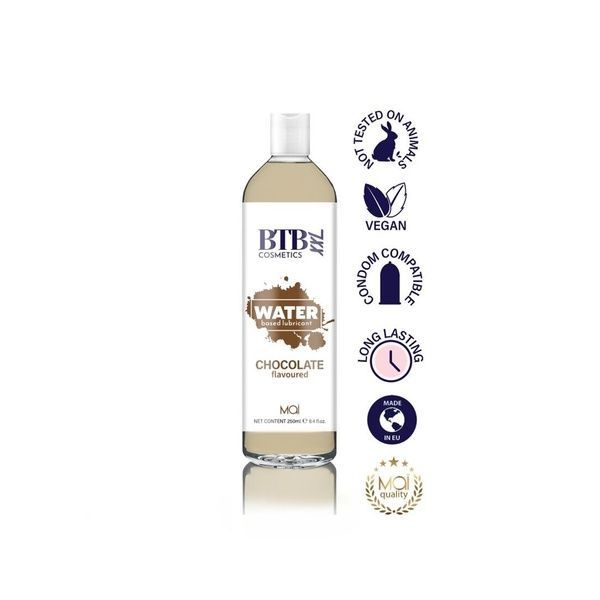 Змазка на водній основі BTB FLAVORED CHOCOLATE з ароматом шоколаду (250 мл) SO6569 фото