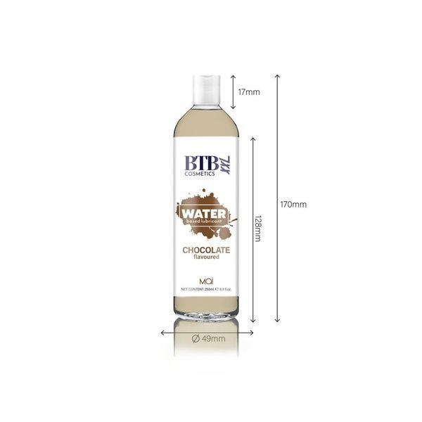 Змазка на водній основі BTB FLAVORED CHOCOLATE з ароматом шоколаду (250 мл) SO6569 фото