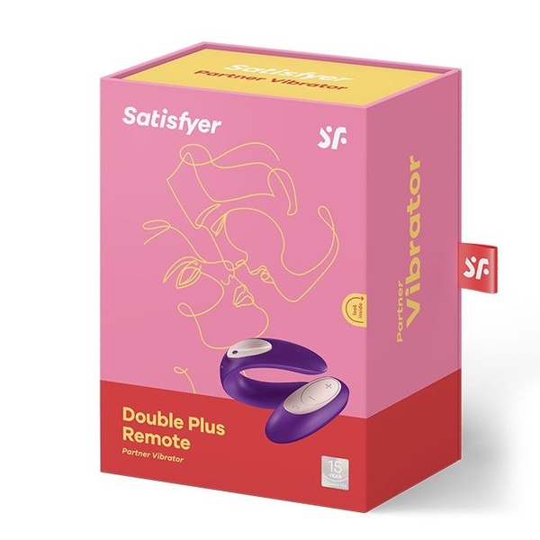 Satisfyer Double Plus Remote Вібратор для пар з пультом ДК та двома моторчиками та 2 ONE в подарунок! TM0000821 фото