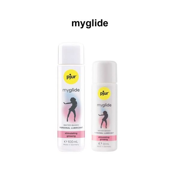 Збуджувальний лубикант на водній основі pjur myglide 100 мл, із женьшенем, тепло+поколювання PJ10560 фото