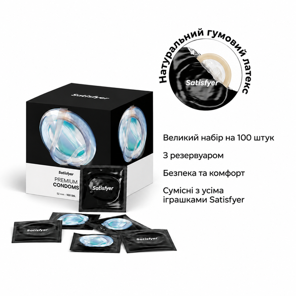 Презерватив Satisfyer Premium Condoms 60 мм XL - 1 шт SX3275 фото