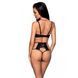 Розпродаж!!! Комплект з екошкіри Passion Tamaris Set black XXL/XXXL, бюстгальтер та трусики SO5798 фото 7