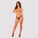 Мереживні трусики із заниженою талією Obsessive Estiqua panties XS/S, black SO7705 фото 6