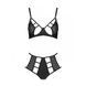 Розпродаж!!! Комплект з екошкіри Passion Tamaris Set black XXL/XXXL, бюстгальтер та трусики SO5798 фото 8