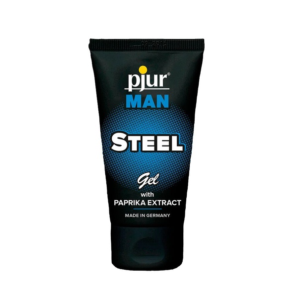 Гель для пеніса стимулювальний pjur MAN Steel Gel 50 ml з екстрактом паприки та ментолом PJ12910 фото