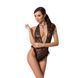 Боді монокіні з глибоким декольте Passion OTAVIA BODY XXL/XXXL, black EL15703 фото 6