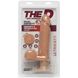 Фалоімітатор Doc Johnson The D - Perfect D - Vibrating 8 Inch With Balls - ULTRASKYN, діаметр 5,1 см SO1579 фото 4