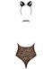 Еротичний костюм леопарда Obsessive Leocatia teddy S/M, боді, обруч з вушками SO7712 фото 11