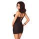 (SALE) Сорочка приталена з чашечками ZOJA CHEMISE black S/M - Passion Exclusive, трусики PS21805 фото 2