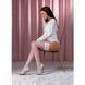 Панчохи Passion ST119 1/2 white, ажурна силіконова резинка з квітковим декором і люрексовою ниткою SO5782 фото 6