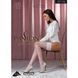 Панчохи Passion ST119 1/2 white, ажурна силіконова резинка з квітковим декором і люрексовою ниткою SO5782 фото 7