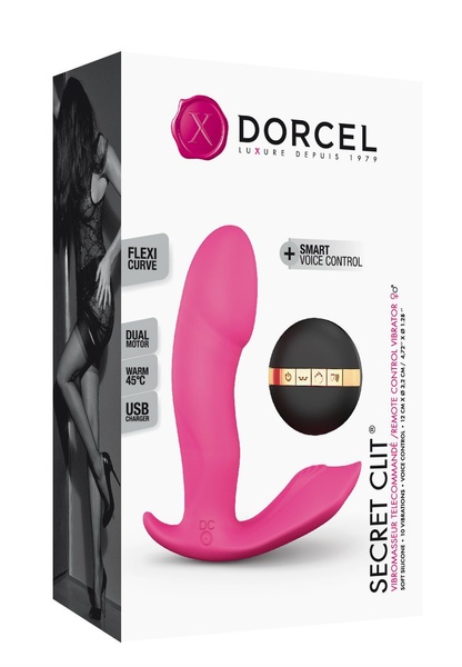 Dorcel Secret Clit Вібратор з підігрівом і пультом ДК, можна під одяг, голосове керування TM0000452 фото