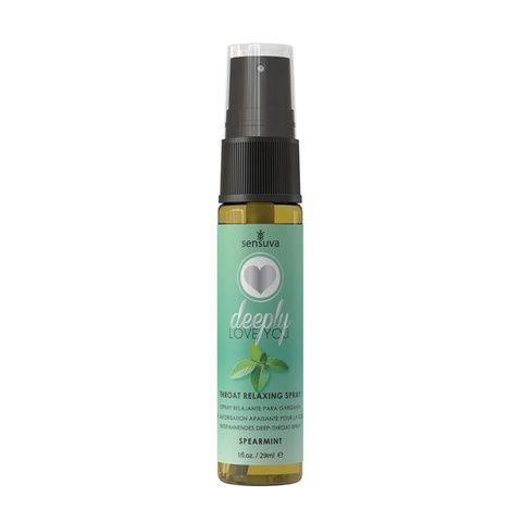 Спрей для мінету Sensuva Deeply Love You Spearmint (29 мл), для глибокого мінету SO7832 фото