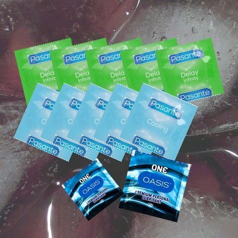 Набір Pasante Delay Infinity &ndash; 5 шт., Pasante Cooling &ndash; 5 шт, ONE Oasis 4,5 г &ndash; 2 шт MM1604 фото