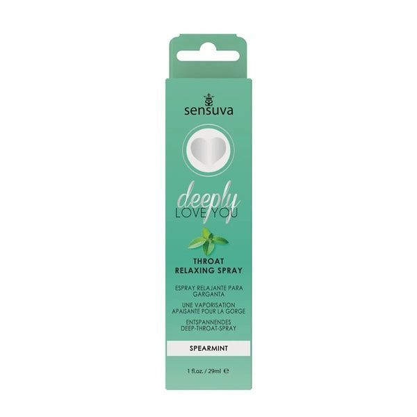 Спрей для мінету Sensuva Deeply Love You Spearmint (29 мл), для глибокого мінету SO7832 фото