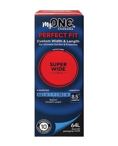 Презервативи MyONE Super Wide & Long 10 шт, картонна коробка SX1255 фото