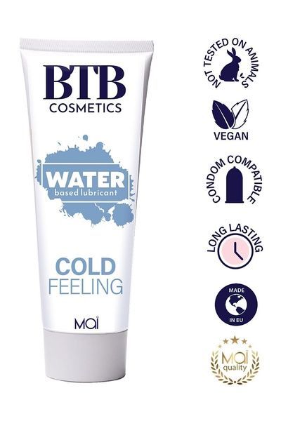 Охолоджувальна змазка на водній основі BTB COLD FEELING (100 мл) SO7544 фото