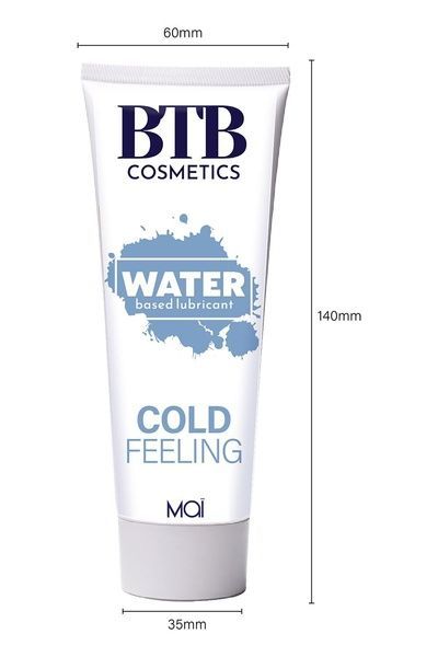 Охолоджувальна змазка на водній основі BTB COLD FEELING (100 мл) SO7544 фото