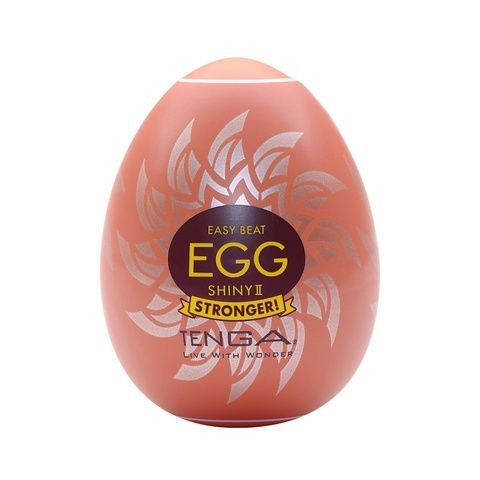 Мастурбатор-яйце Tenga Egg Shiny II, щільний TPE, пробник лубриканту 5 мл SO9799 фото