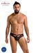 Чоловічі сліпи з вирізами Passion 041 SLIP JOE S/M, Black екошкіра, відкриті сідниці SO7595 фото 11