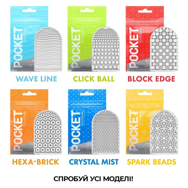 Мастурбатор TENGA Pocket Wave Line SO5594 фото