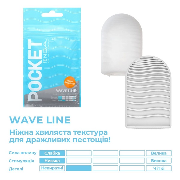 Мастурбатор TENGA Pocket Wave Line SO5594 фото