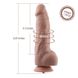 Гнучкий фалоімітатор для секс-машин Hismith 9.25″ Silicone Dildo, система KlicLok SO6207 фото 8