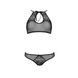Комплект: бра, трусики з ажурним декором та відкритим кроком Passion URSULA SET S/M, black SO5842 фото 8