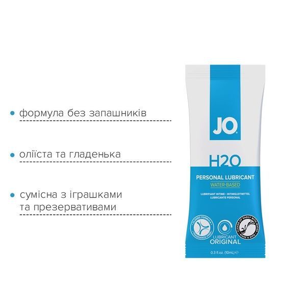 Набір лубрикантів Foil Display Box &ndash; JO H2O Lubricant &ndash; Original &ndash; 12 &times; 10ml SO6160 фото