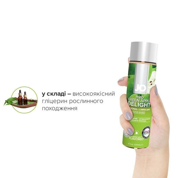 Розпродаж!!! Змазка на водній основі System JO H2O &mdash; Green Apple (120 мл) (термін 01.12.2023) SO1677-R фото