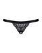Мереживні танги з доступом Obsessive 828-THC-1 crotchless thong L/XL, чорні SO7174 фото 13