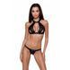Комплект білизни Passion Exclusive MIRAJANE SET L/XL, black, підтримує ліф-топ і трусики PS26401 фото 6
