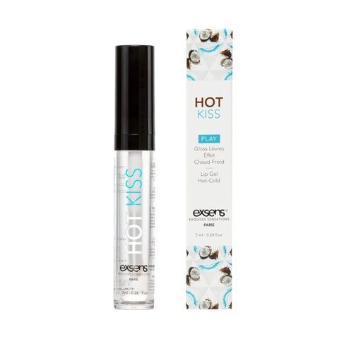 Розпродаж!!! Стимулювальний блиск для губ EXSENS Coconut Hot Kiss 7 мл (термін 01.12.2023) SO5540-R фото