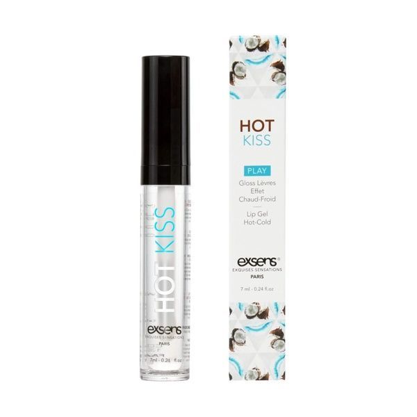 Розпродаж!!! Стимулювальний блиск для губ EXSENS Coconut Hot Kiss 7 мл (термін 01.12.2023) SO5540-R фото