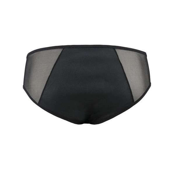 Чоловічі сліпи на блискавці Passion 042 SLIP TIMMY L/XL Black, екошкіра, сітка SO7597 фото