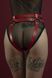 Гартери Feral Feelings - Belt Briefs, трусики, натуральна шкіра, колір червоний SO3446 фото 7