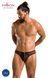 Чоловічі сліпи на блискавці Passion 042 SLIP TIMMY S/M Black, екошкіра, сітка SO7598 фото 11