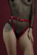 Гартери Feral Feelings - Belt Briefs, трусики, натуральна шкіра, колір червоний SO3446 фото 5