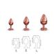 Металева анальна пробка із прикрасою у вигляді кристалу Dorcel - Diamond Plug Rose Gold S SO5534 фото 12