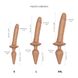 Анальна пробка з дилдо 2в1 Strap-On-Me SWITCH PLUG-IN REALISTIC DILDO Caramel S, діаметр 3,3/2,9 см SO6827 фото 4