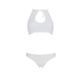 Комплект із бра, трусиків з ажурним декором та відкритим кроком Passion URSULA SET S/M, white SO5845 фото 8