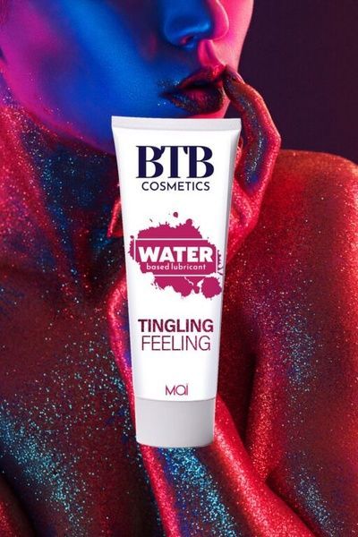 Змазка на водній основі з ефектом вібрації BTB TINGLING FEELING (100 мл) SO6562 фото
