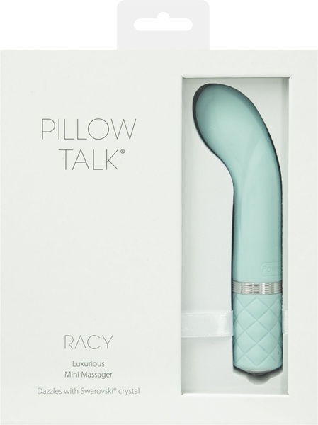 Pillow Talk - Racy Teal Розкішний вібратор з кристалом Сваровські для точки G, подарункова упаковка TM0000814 фото