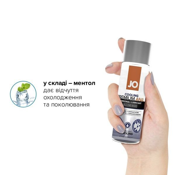 Розпродаж!!! Змазка на силіконовій основі System JO ANAL PREMIUM &mdash; COOLING (60 мл) (термін 12.2023) SO1445-R фото