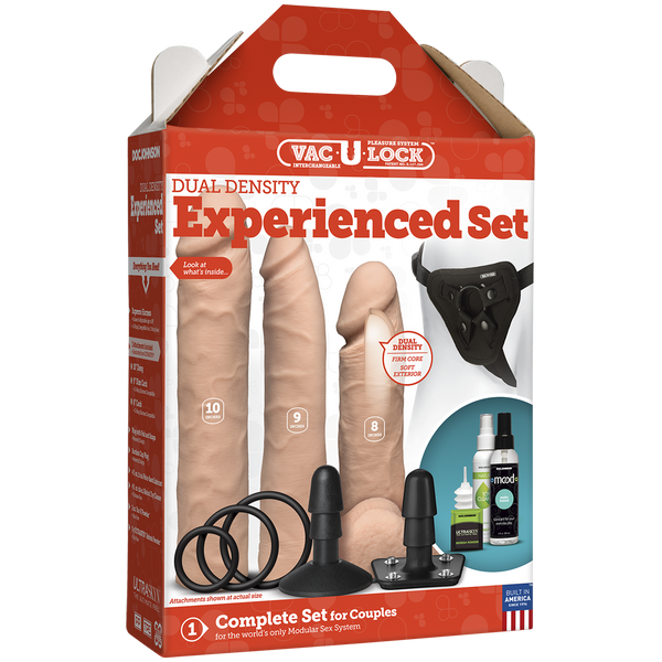 Набір для страпону Doc Johnson Vac-U-Lock Dual Density Experienced Set (м'ята упаковка) SO1990-R фото