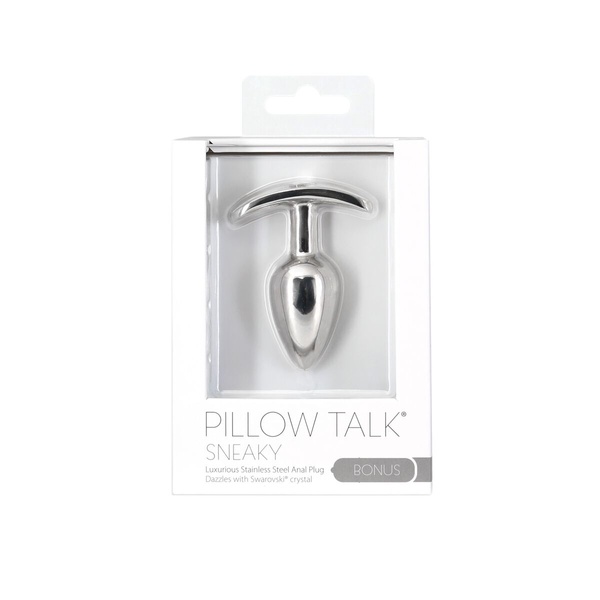 Анальна пробка Pillow Talk Sneaky Luxurious Stainless Steel Anal Plug SO7753 фото