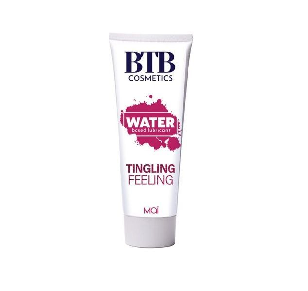 Змазка на водній основі з ефектом вібрації BTB TINGLING FEELING (100 мл) SO6562 фото