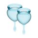 Набор менструальных чаш Satisfyer Feel Good (light blue), 15мл и 20мл, мешочек для хранения SO3584 фото 1